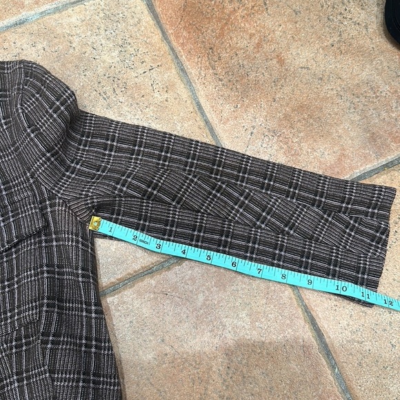 Vintage Diane Von Furstenburg Two Piece Plaid Style Skirt Suit Set size 6 - Picture 12 of 12